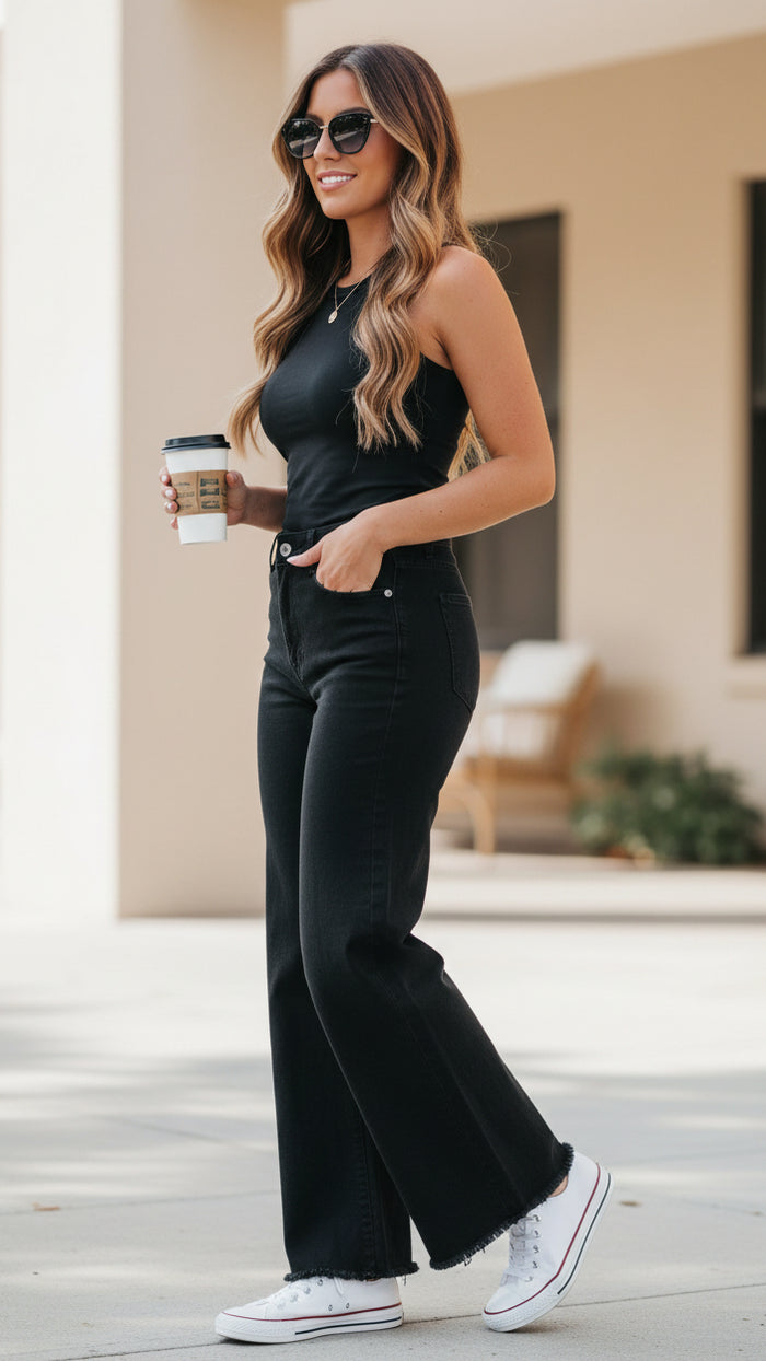 Cole Cutoff Denim | Black