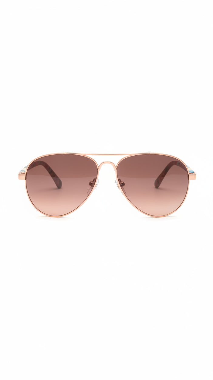 Floral Aviator Sunglasses & Case | Pink Floral