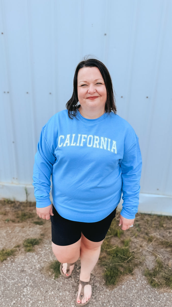 California Crewneck | Blue