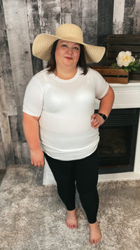 tan color floppy beach hat