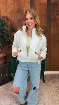 Lovi Quilted Jacket  | Ivory