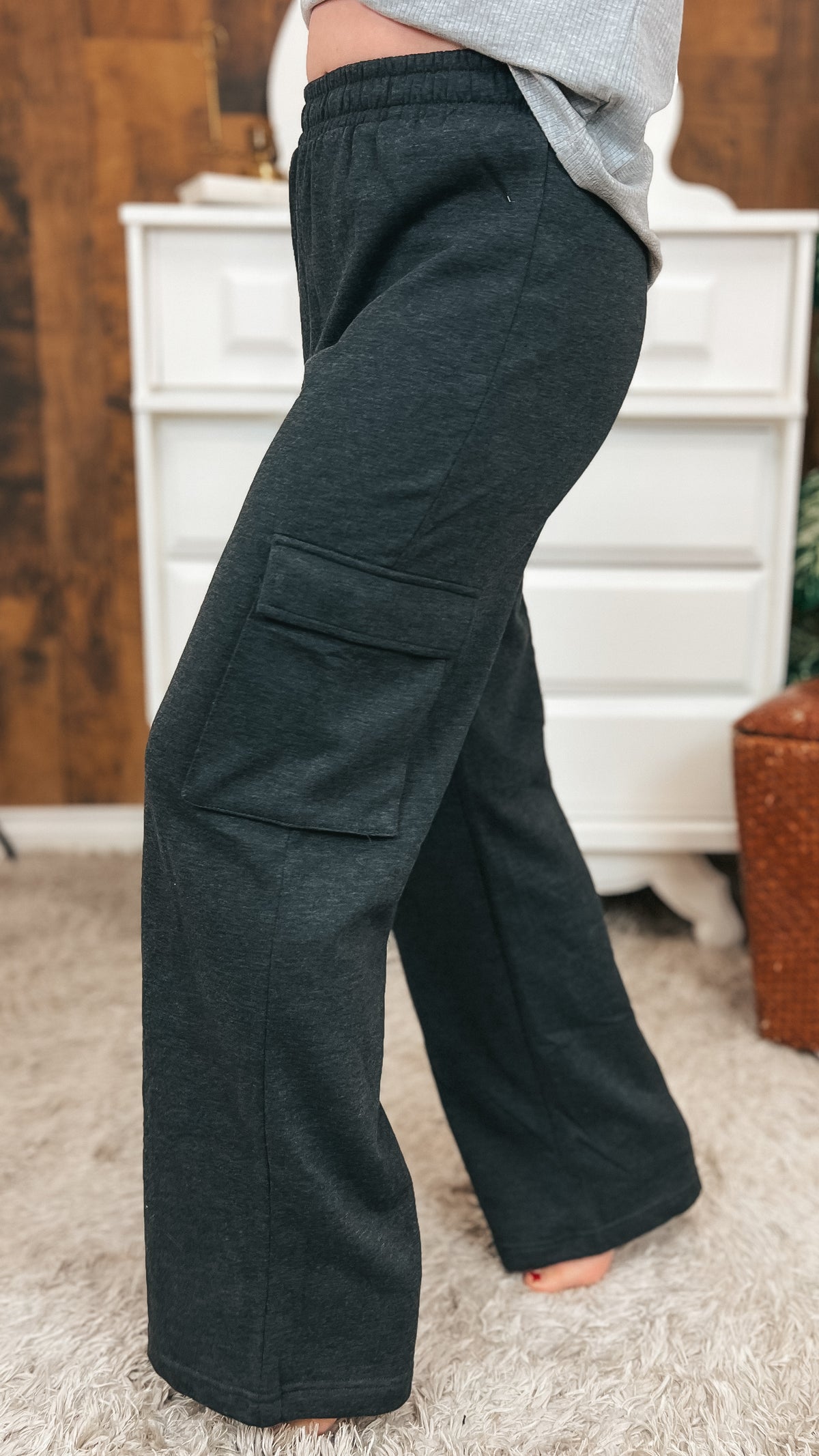 Rylyn Cargo Jogging Pants | Charcoal