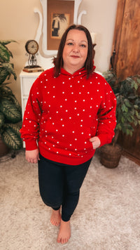 Arianna Star Hoodie | Red