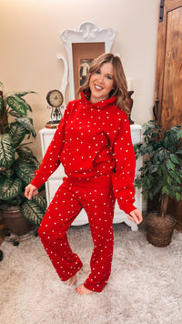 Aria Star Jogging Pants | Red