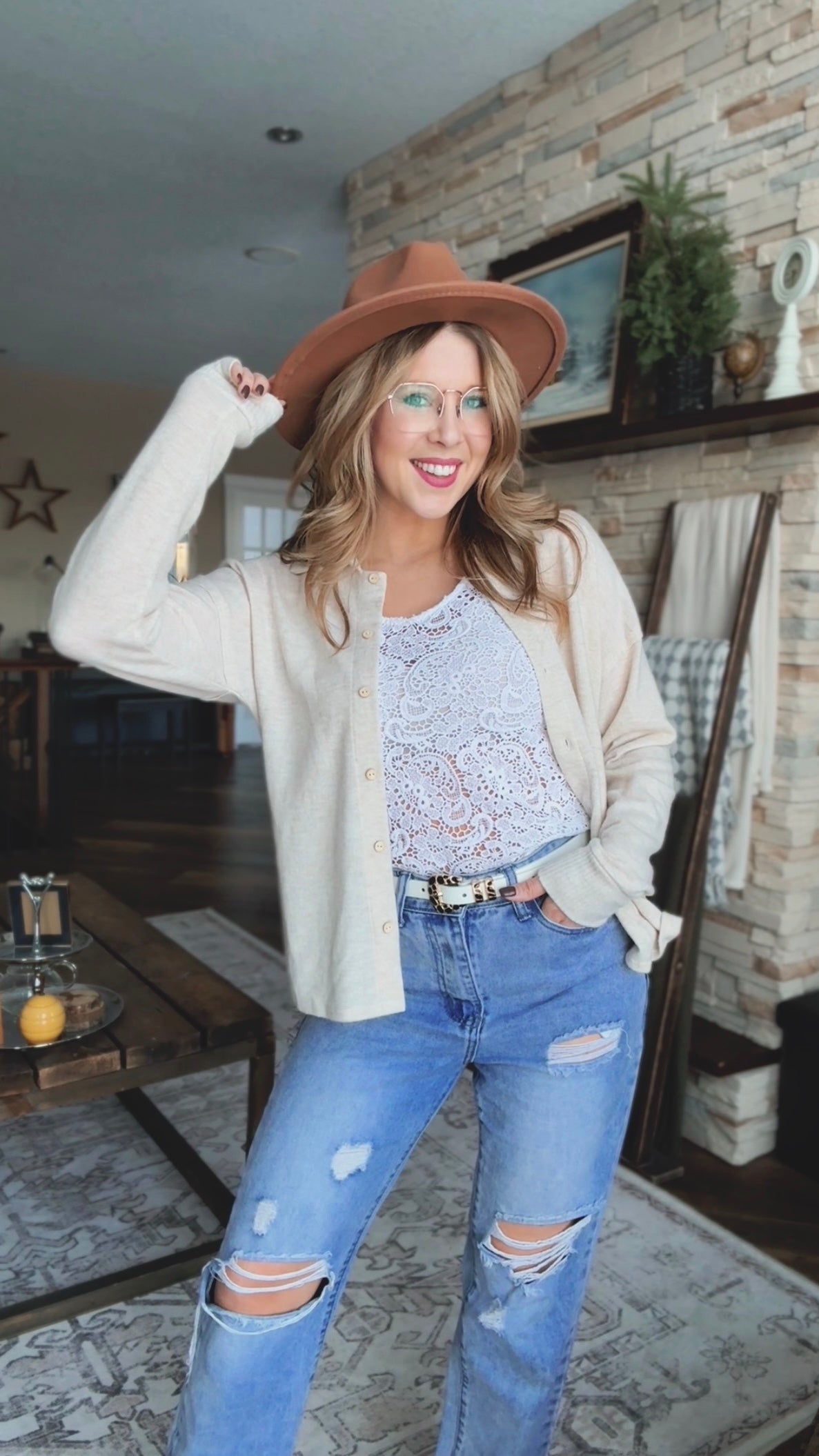 Loriann Button Shirt | Taupe