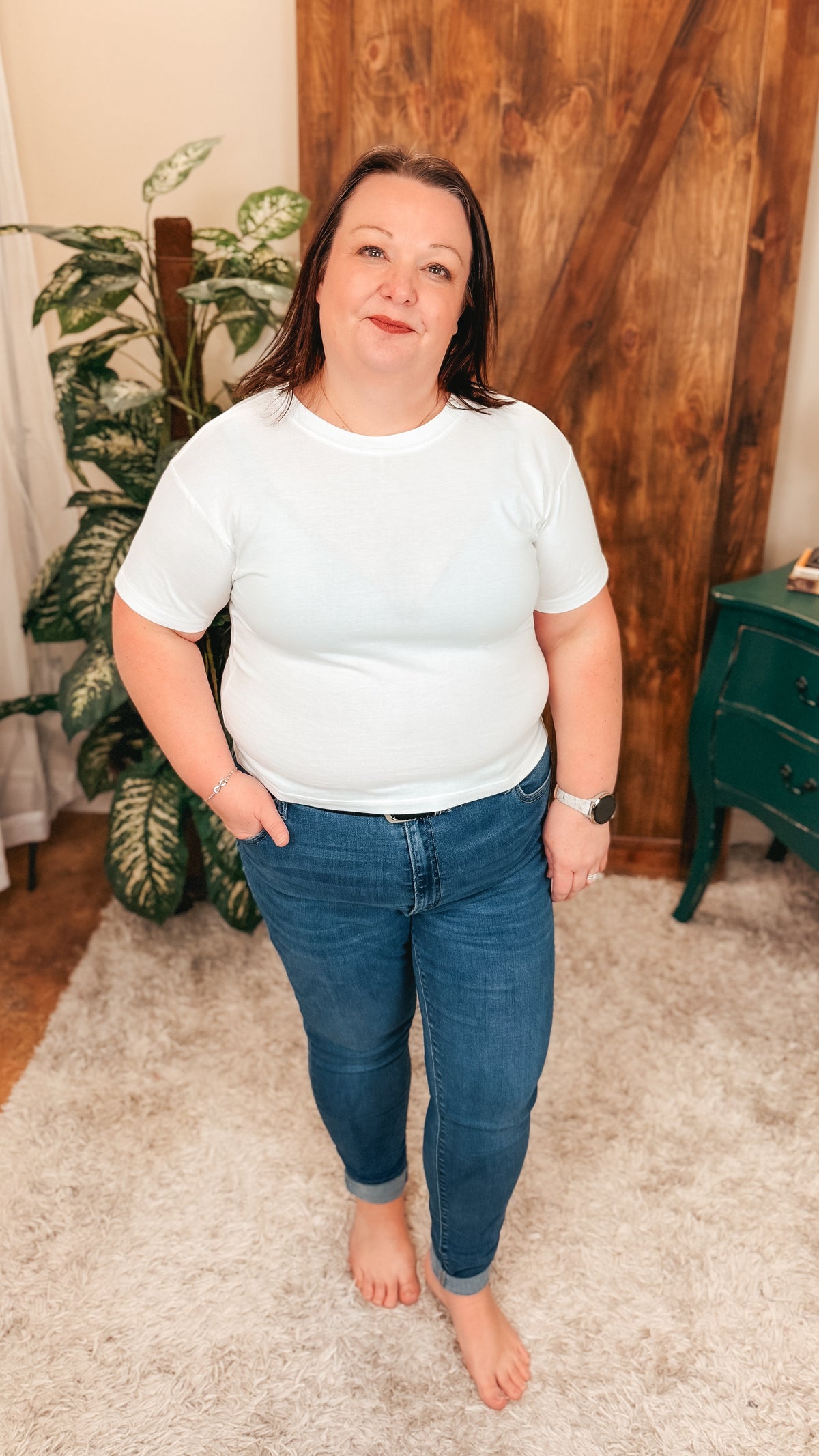 Michelle Basic Tee | White