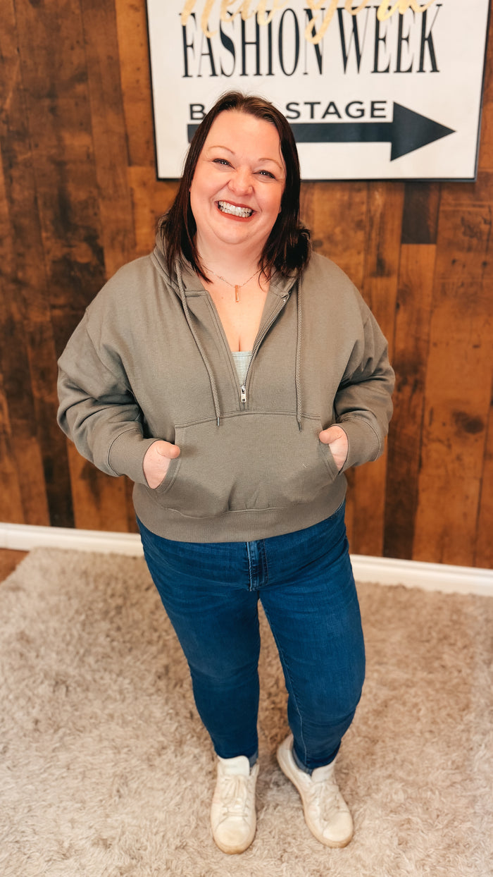 Beth 1/2 Zip Sweatshirt | Fossil