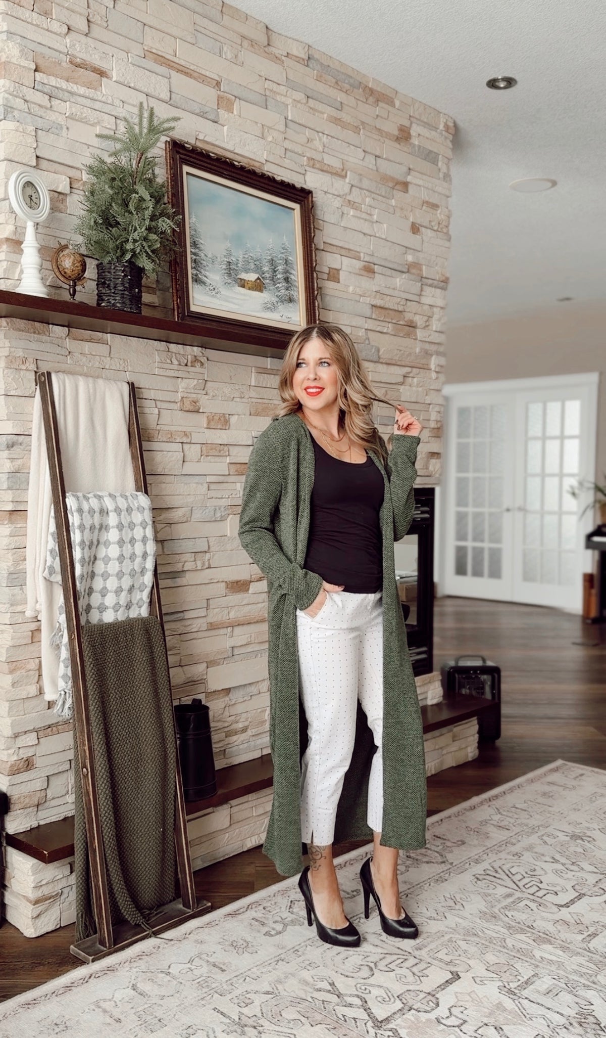 Kendal Duster Cardigan | Olive