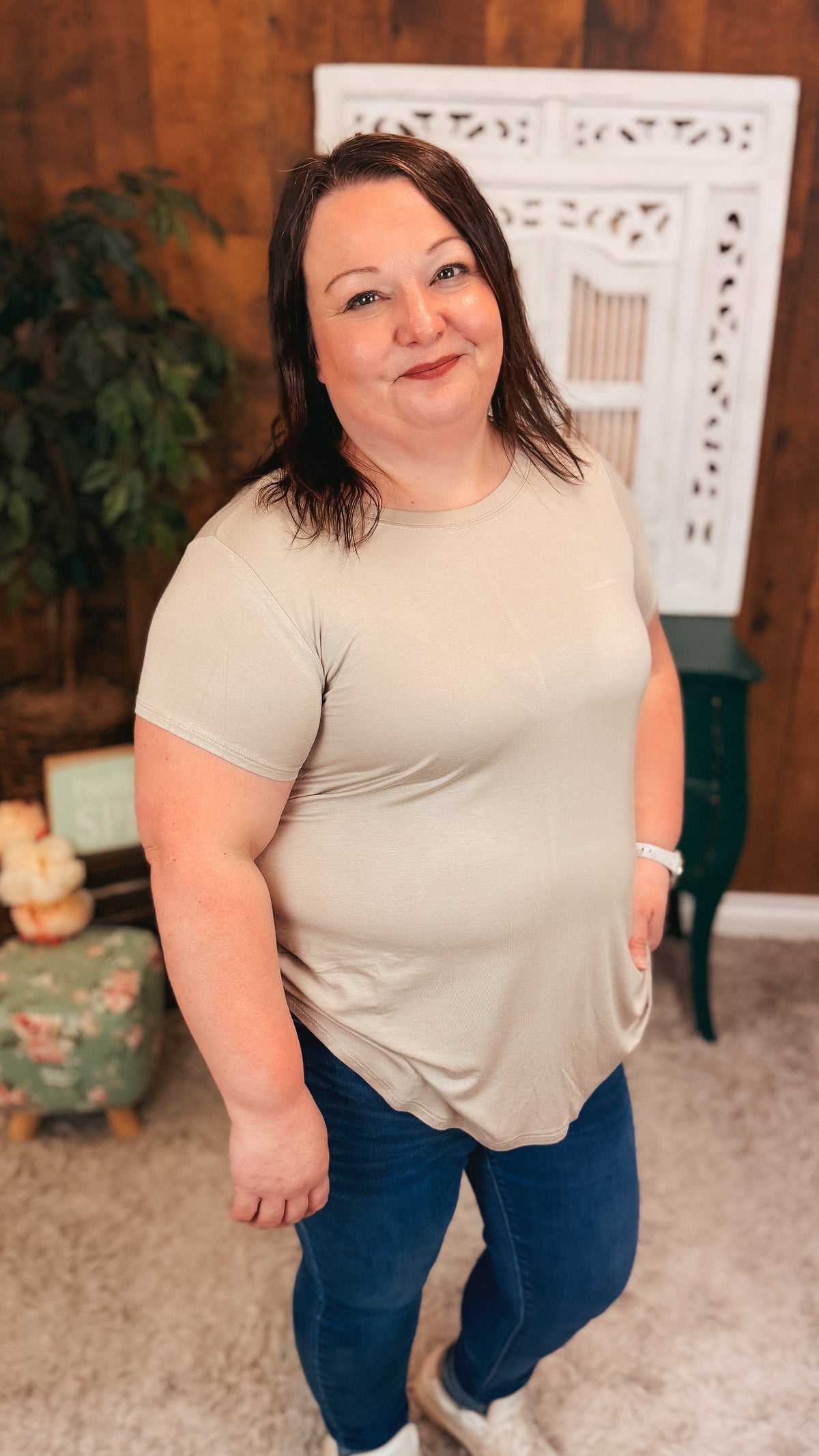 Morgan Basic Tee | Mocha