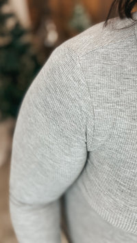 Tatum Ribbed Long Sleeve | Grey