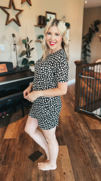 Farren Shorts Lounge Set | Black