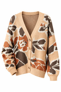 Jessica Floral Cardigan | Taupe *SALE*