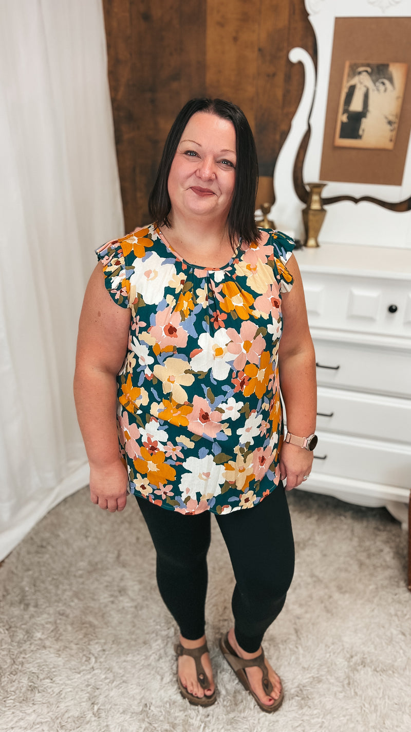Eileen Floral Blouse | Green