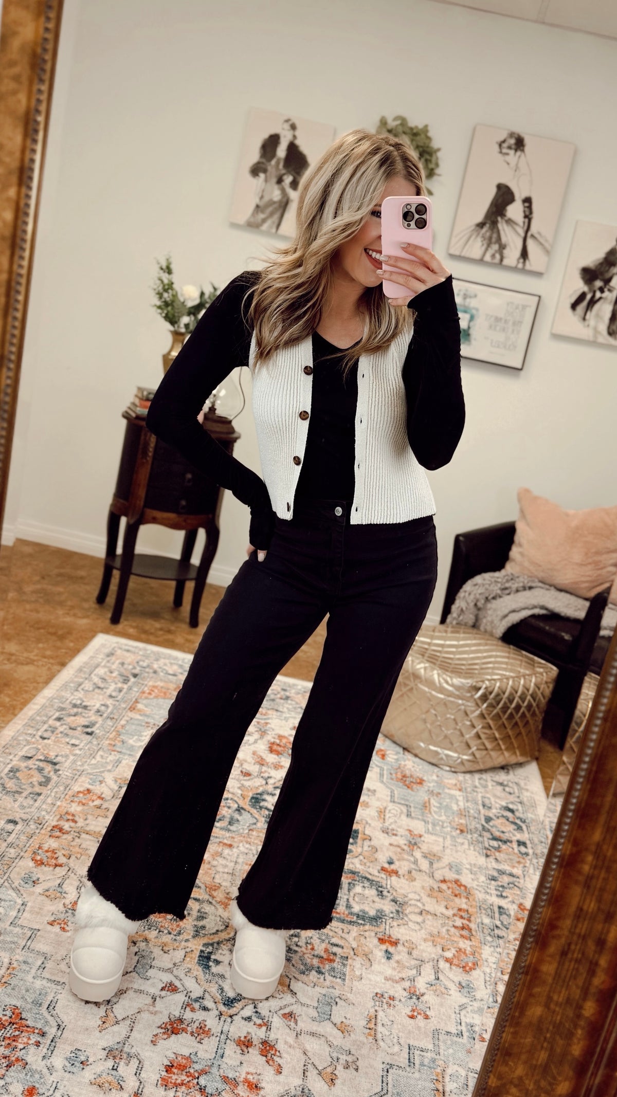 Amanda Knit Vest | Sand Beige