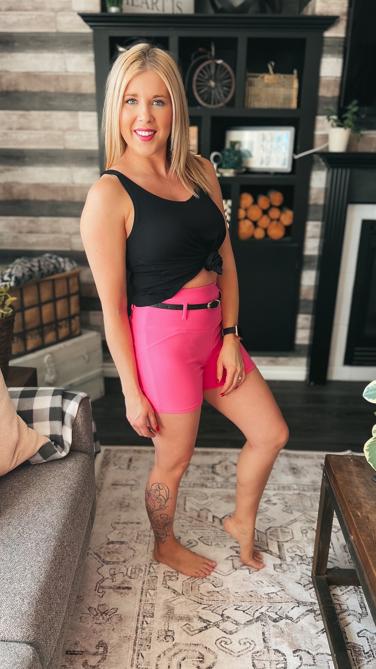 Megan Shorts: Pink