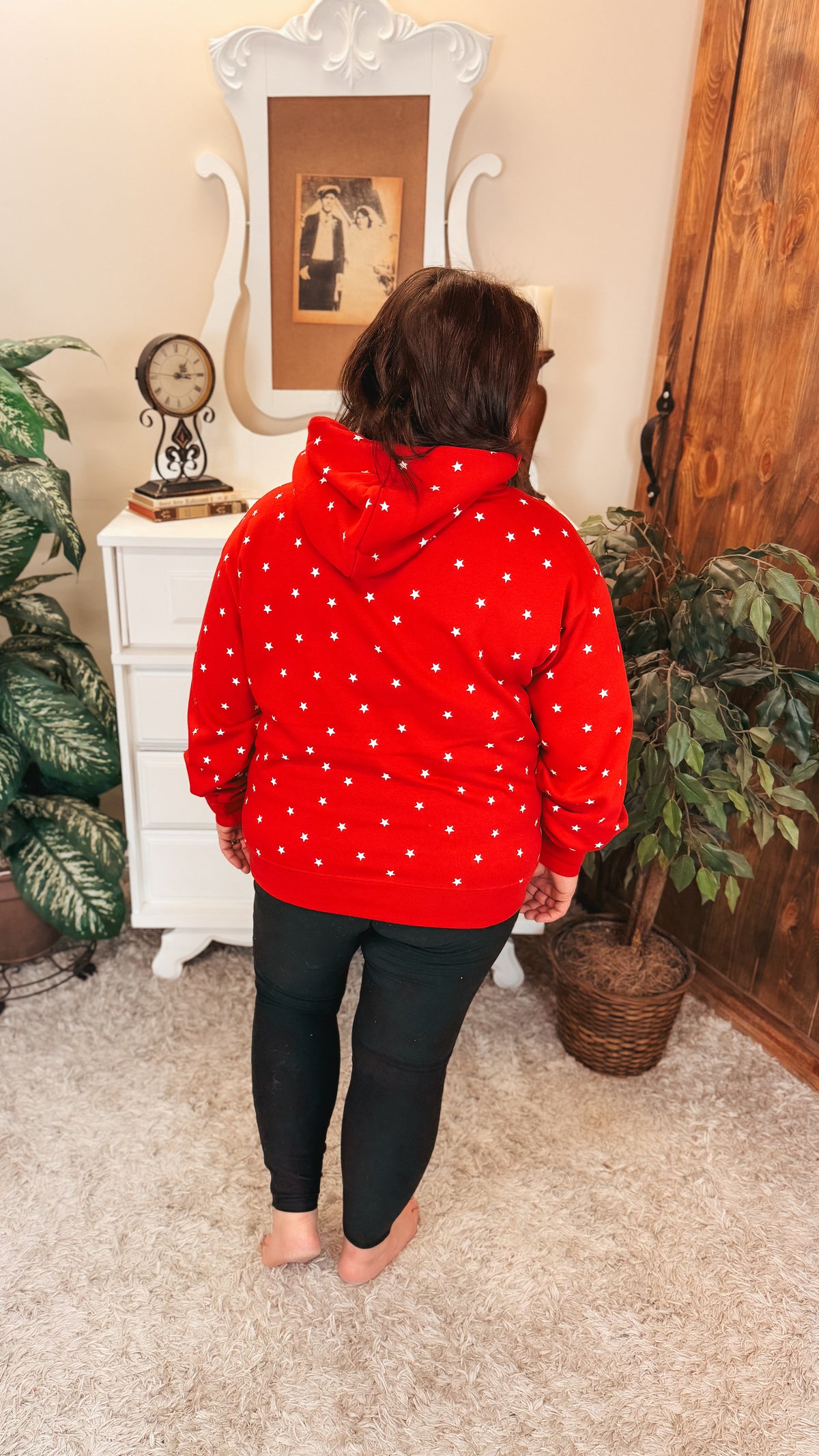 Arianna Star Hoodie | Red