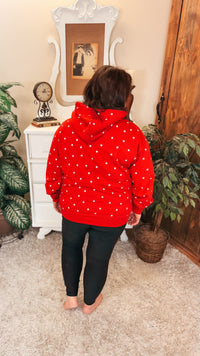 Arianna Star Hoodie | Red