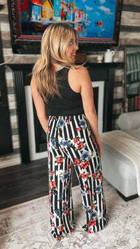 Shelly Wide Leg Floral Pants