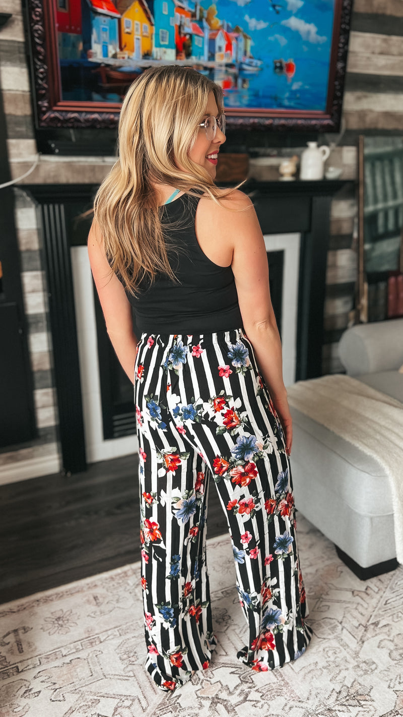 Shelly Wide Leg Floral Pants