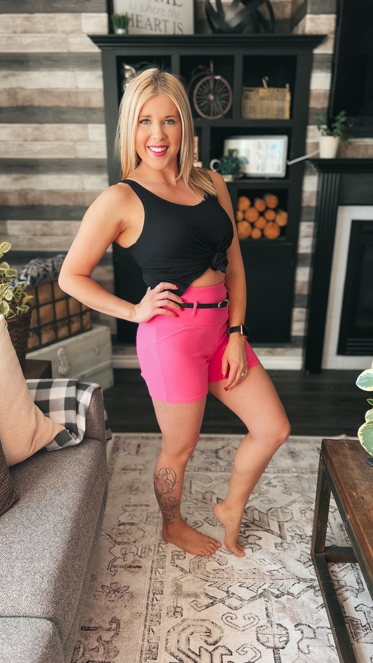 Megan Shorts: Pink