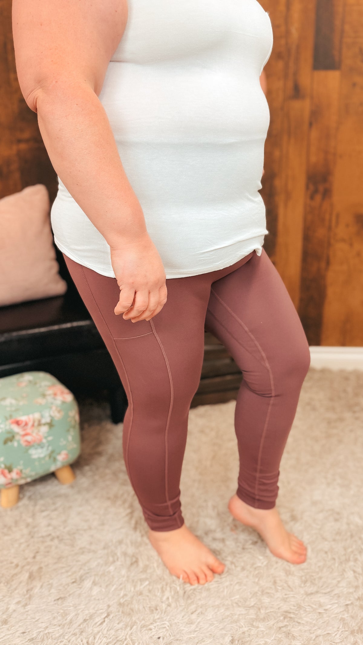 Zoey Athletic Leggings | Plum