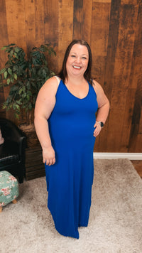 Gerri Maxi Sundress | Royal Blue
