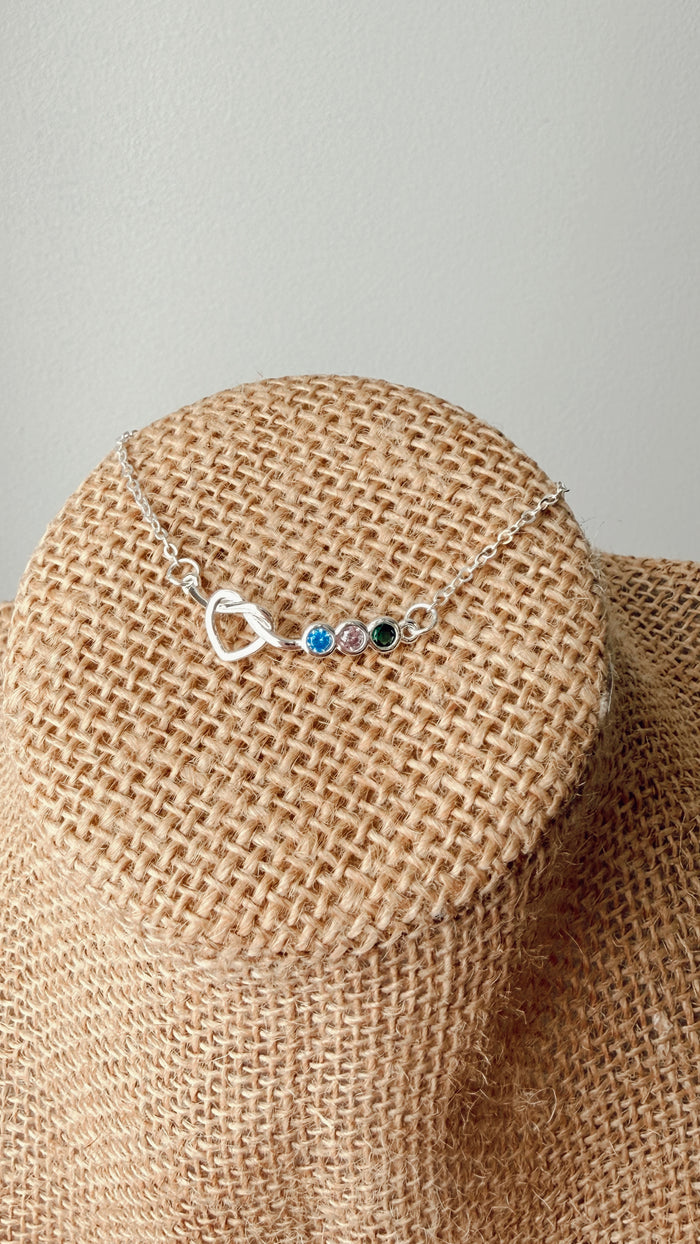 Heart Knot Bracelet | Blue, Pink, Green