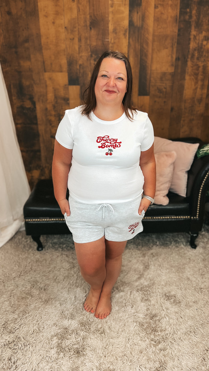 Krista | Cherry Bomb Lounge Shorts