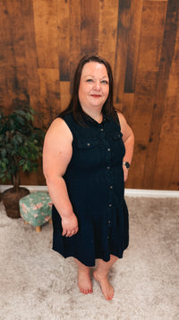 Jackie Chambray Dress | Black