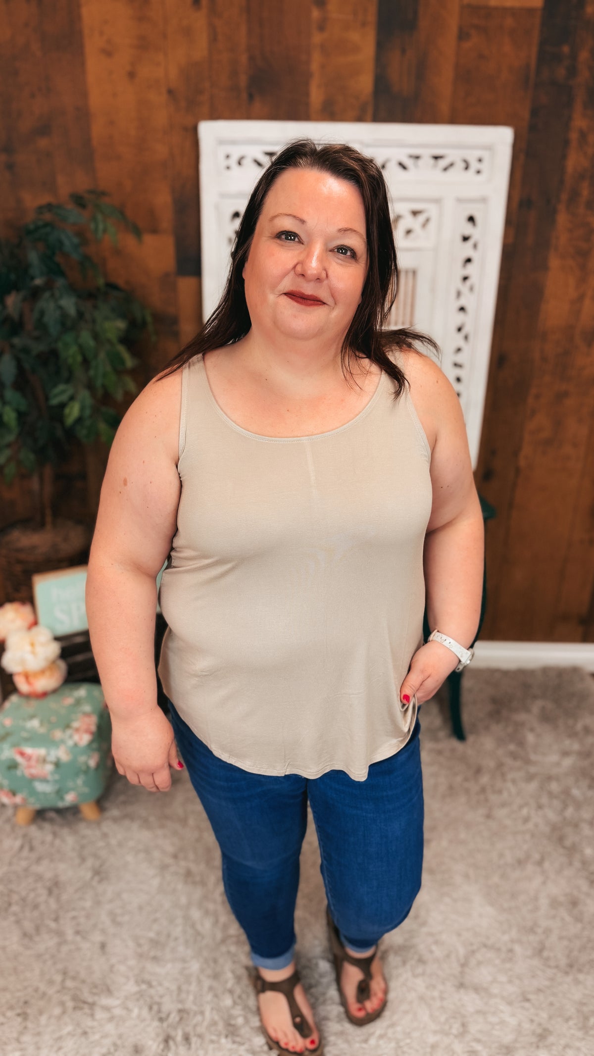 Morgan 2.0 Basic Tank Top | Mocha
