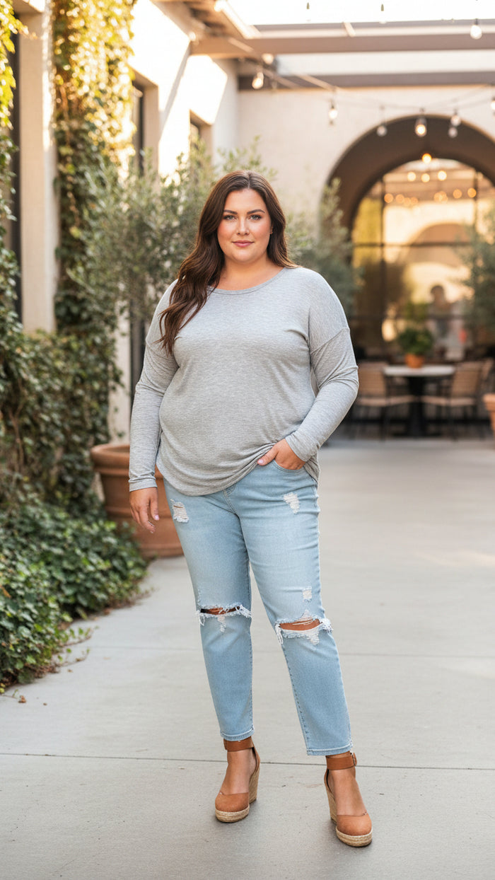 Lauralee Long Sleeve | Grey *SALE*