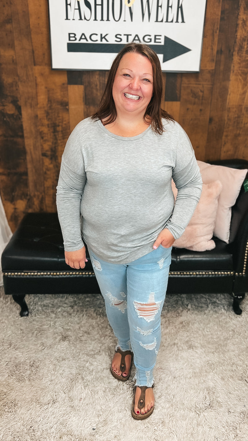Lauralee Long Sleeve | Grey