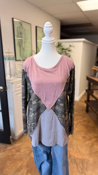 # 10 - Plum Army Long Sleeve  | S | SAMPLE SALE