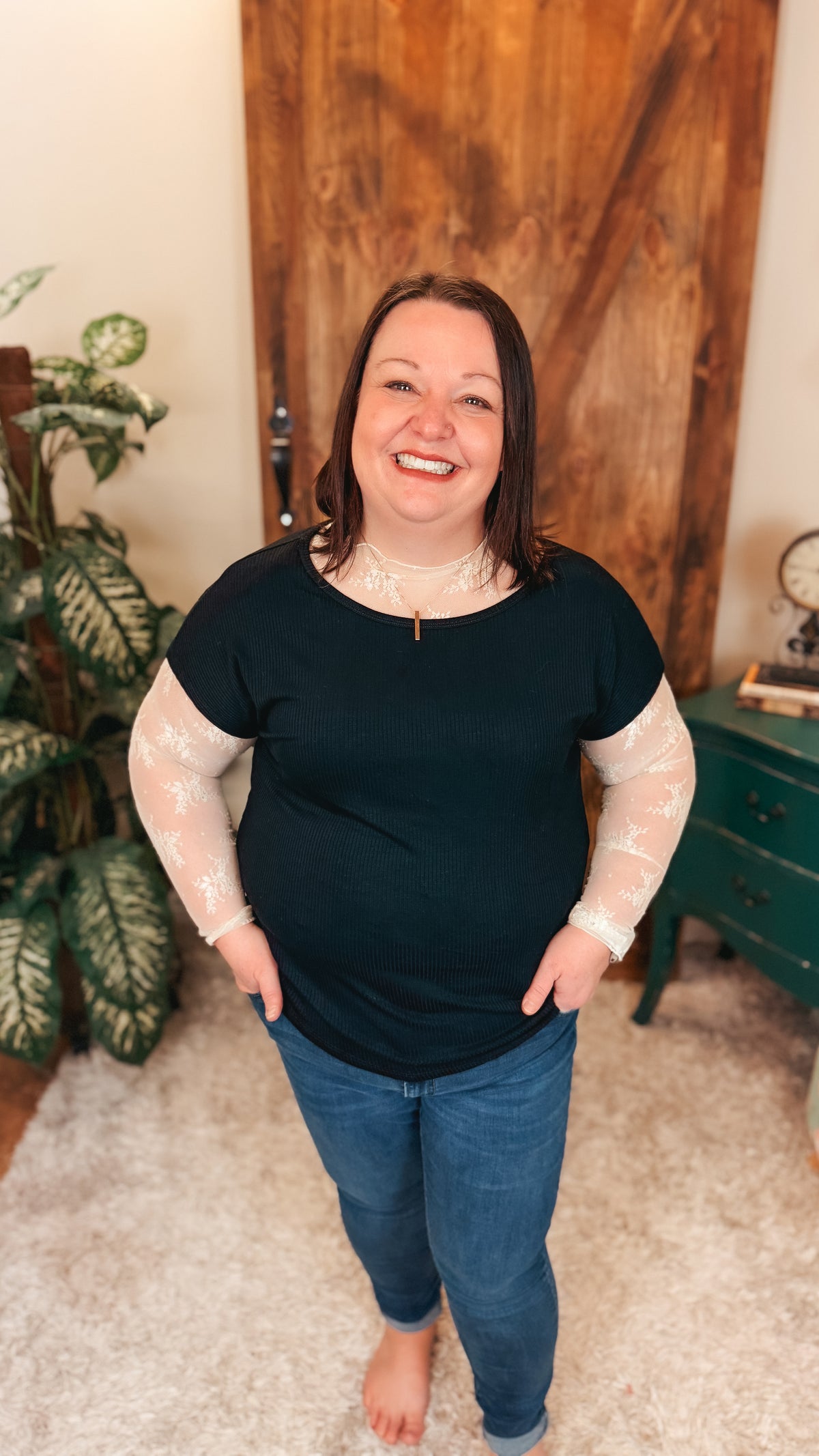 Rosalind Lace Top | Cream