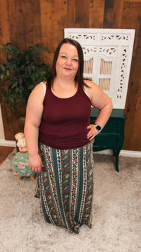 Paisley Maxi Skirt