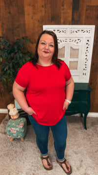 Morgan Basic Tee | Red