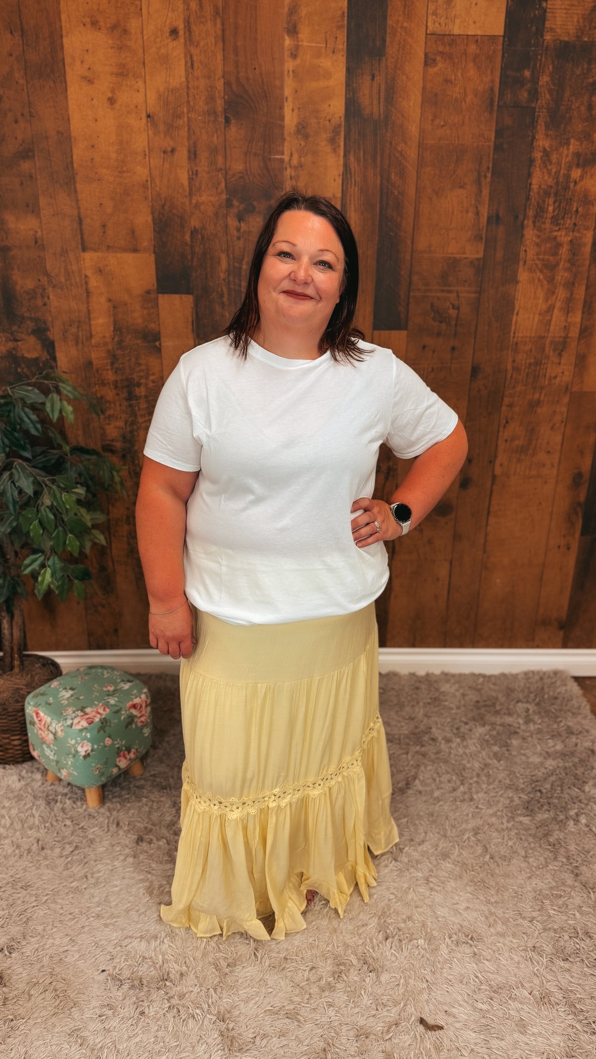 Martina Maxi Skirt| Yellow