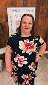 Mariah Floral Sundress | Black