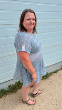 Kelsey Knit Tunic: Blue