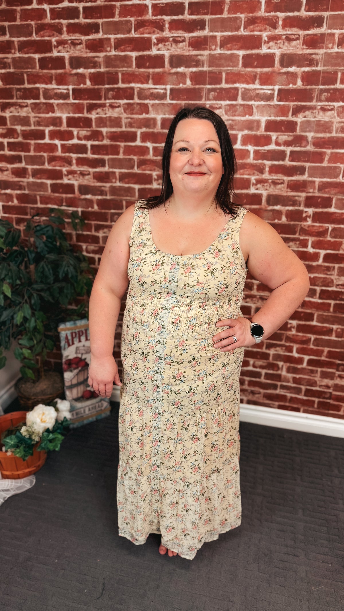 Natasha Floral Sundress | Light Yellow