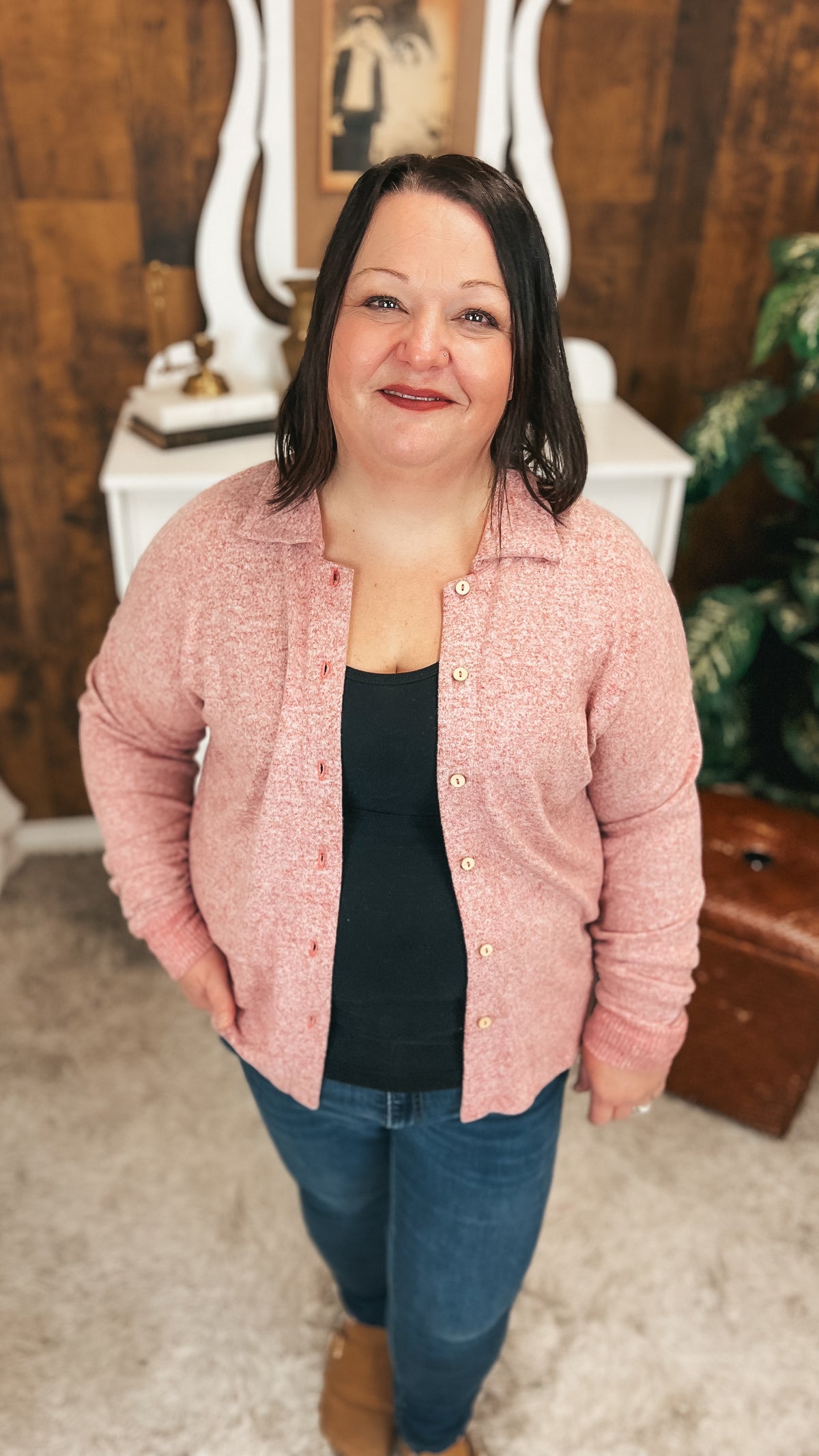 Loriann Button Shirt | Heather Rose