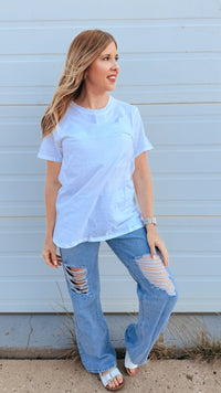 Julia Basic Tee | White