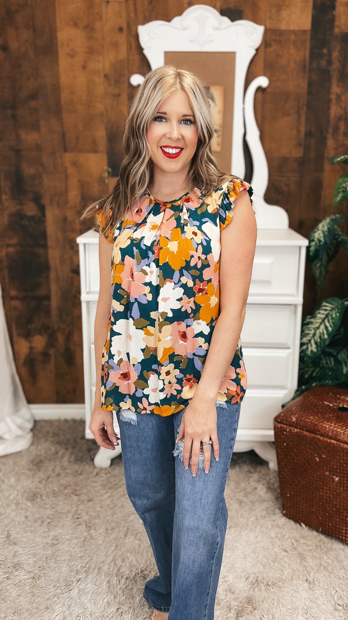 Eileen Floral Blouse | Green