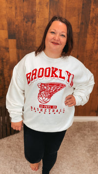 Brooklyn Basketball Crewneck | Ivory