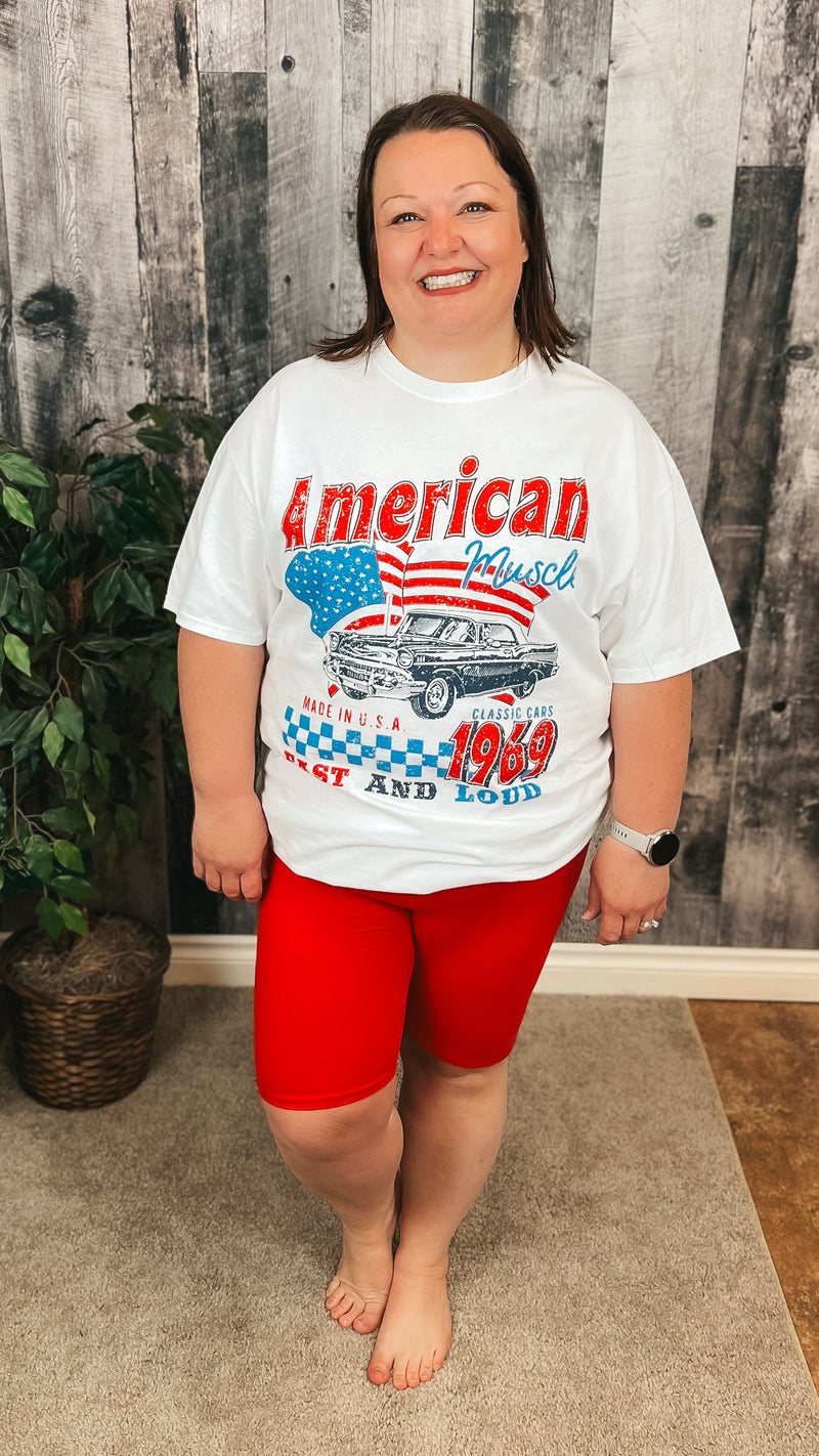 McKenna Biker Shorts | Red