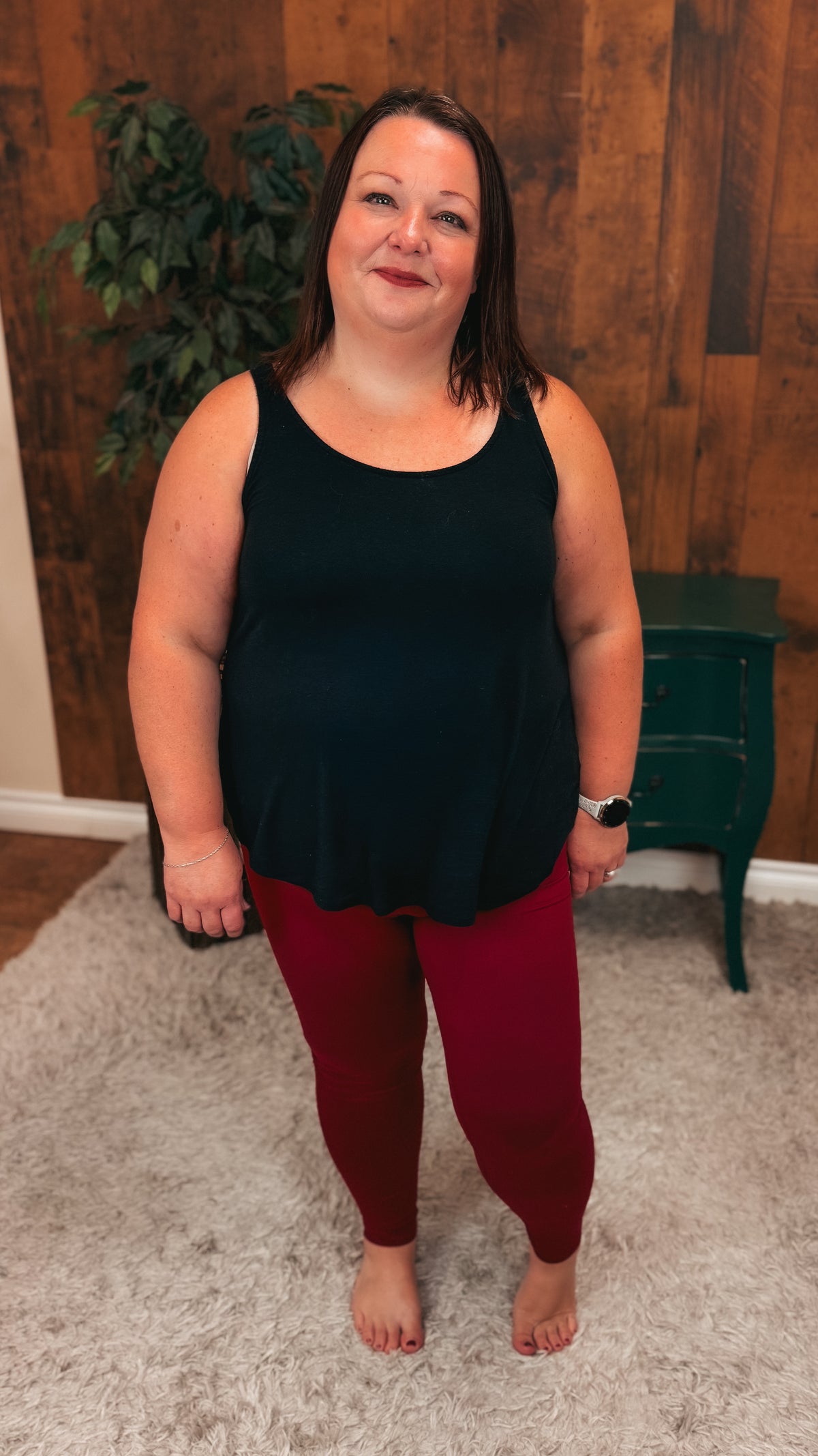 Rachel Leggings: Burgundy