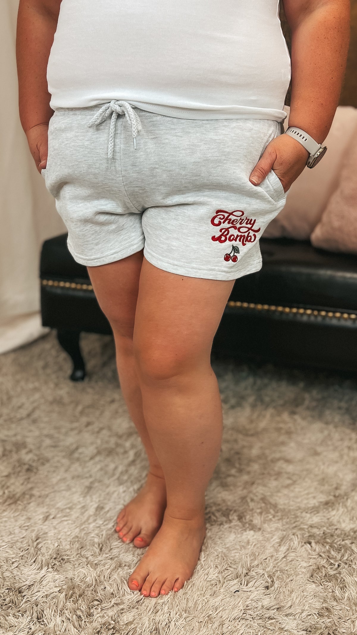 Krista | Cherry Bomb Lounge Shorts