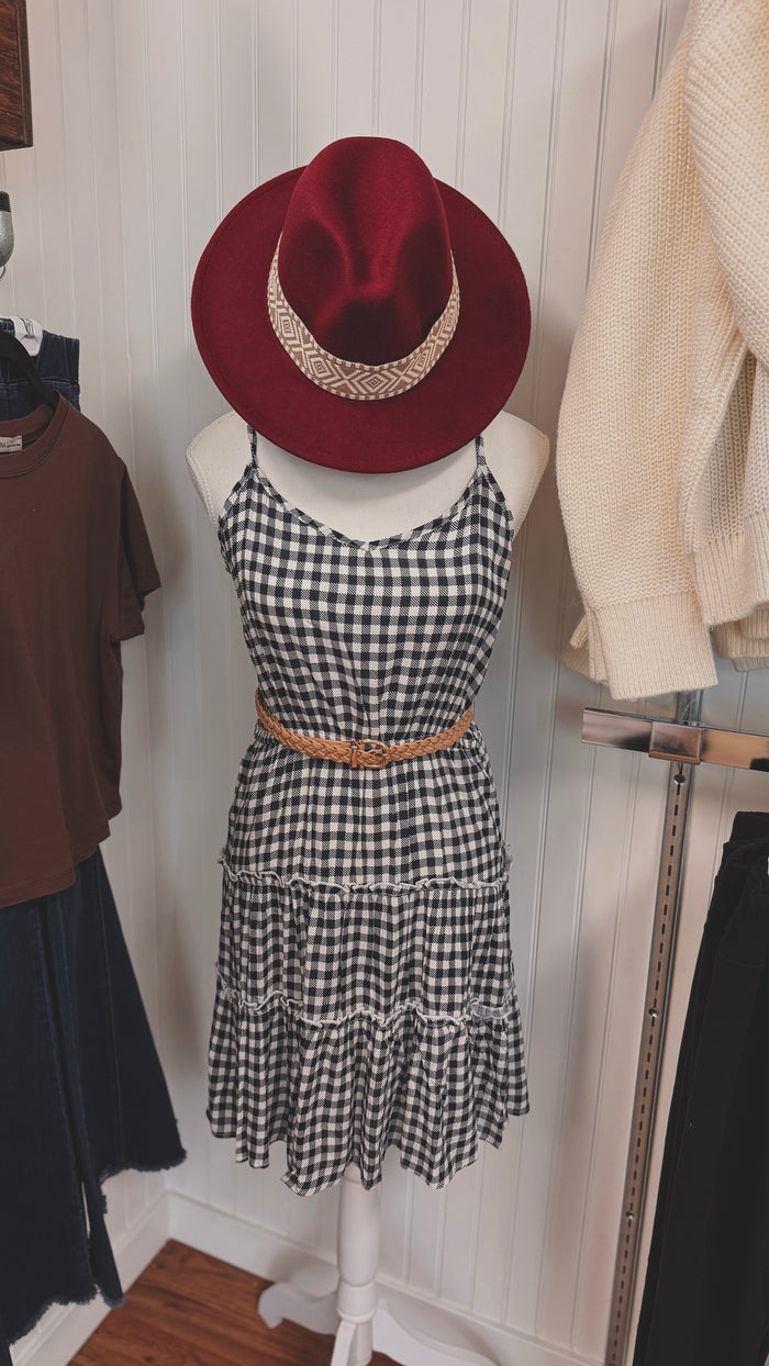 Bianca Gingham Dress: Blue