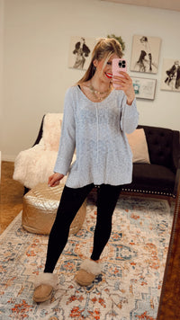 Lorraine Oversized Knit Sweater | Lavender