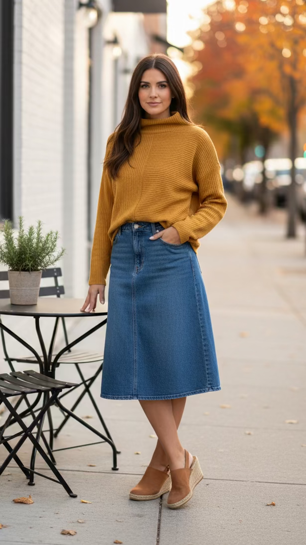 Sheila Knit Sweater | Mustard